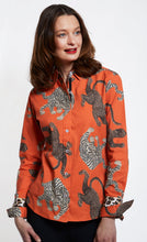Rome Shirt Rust Ground With Big Cats