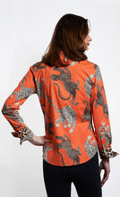 Rome Shirt Rust Ground With Big Cats