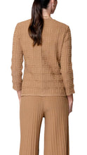 Zia Square-Detail Knit Jacket ; Mocha