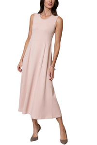Mabel Maxi Sleeveless A-line Dress; Rose Dust