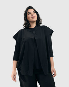 Essential Tekbika Go-To Vest Jacket, Black