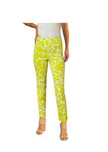 Krazy Larry P507 Pull on Pant - Lime Rocks