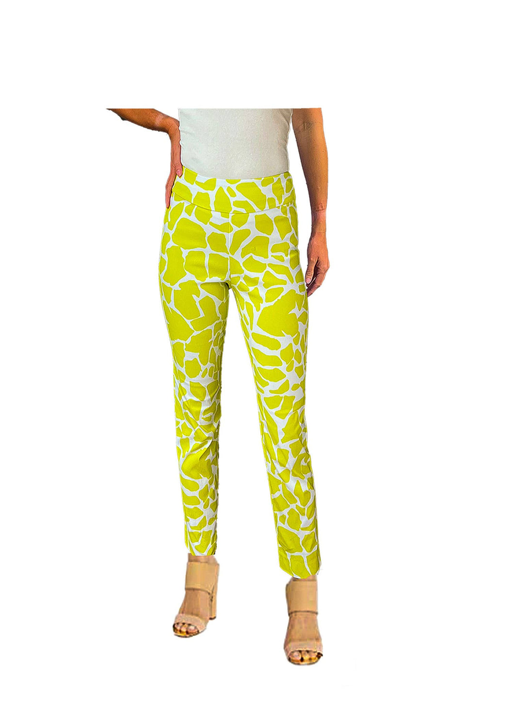 Krazy Larry P507 Pull on Pant - Lime Rocks