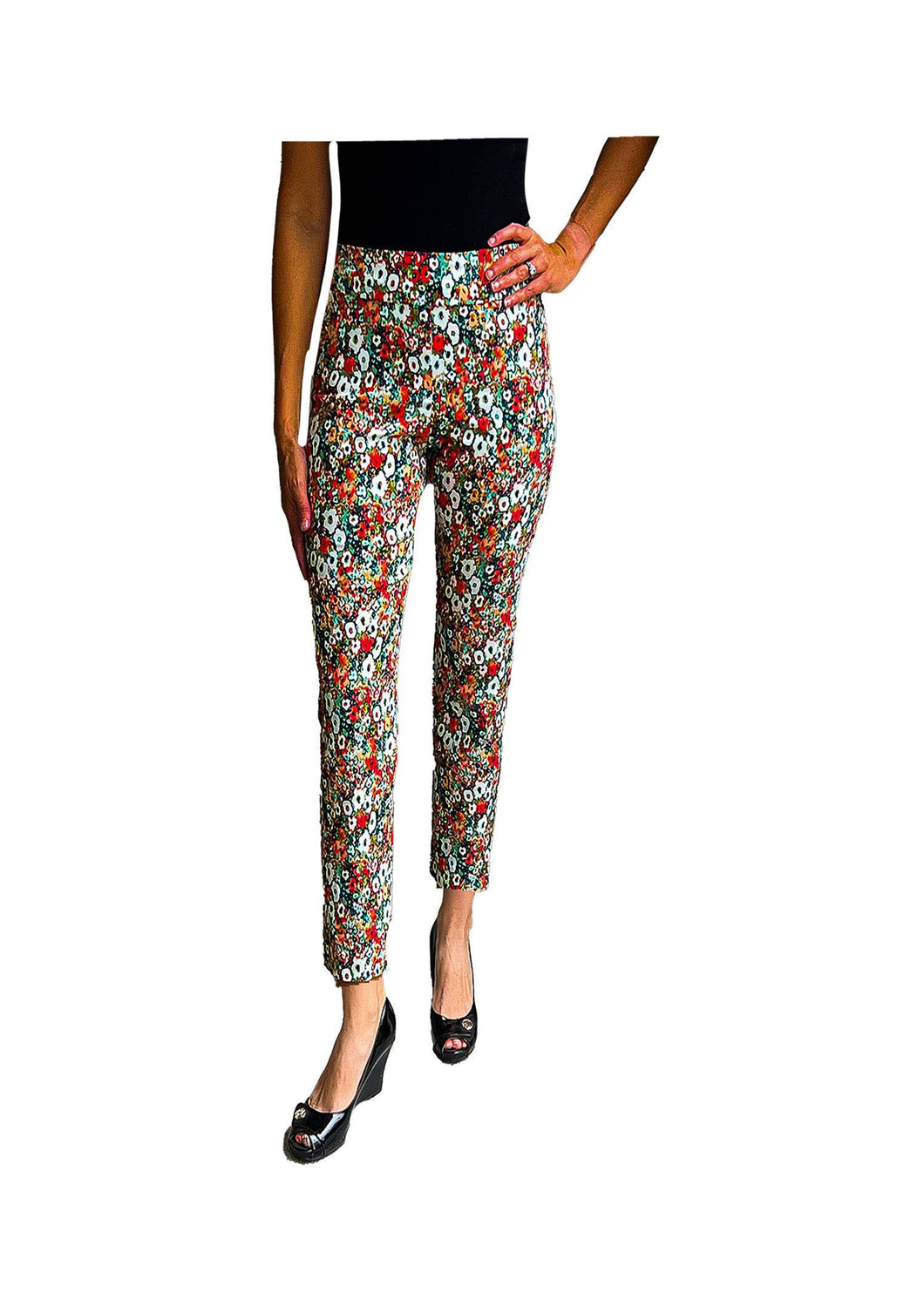Krazy Larry P507 Pull on Pant - Mini Flowers