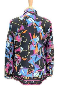 BESSI CLASSIC SILK PRINT BLOUSE - AVAILABLE IN 4 DIFFERENT COLORFUL PRINTS
