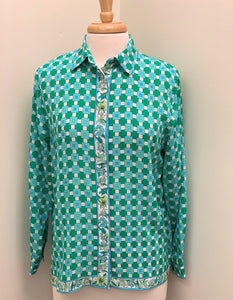 BESSI CLASSIC SILK PRINT BLOUSE - AVAILABLE IN 4 DIFFERENT COLORFUL PRINTS